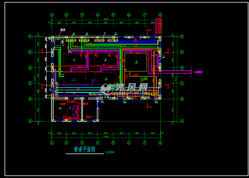 管道平面图