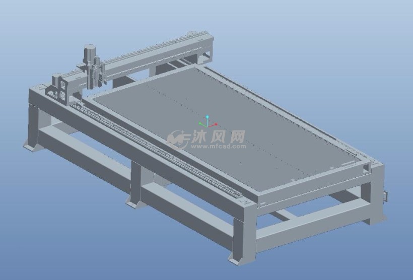 激光切割机机械三维模型图纸