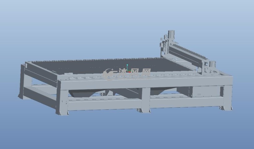 激光切割机机械三维模型图纸