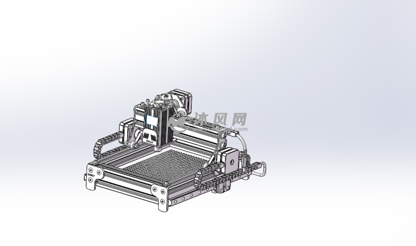 线性激光雕刻机 - 机械加工图纸 - 沐风网