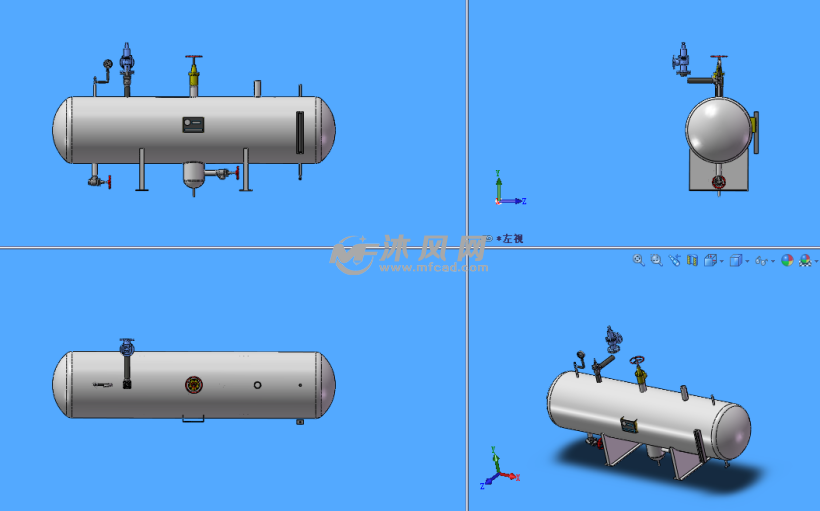 压力罐体模型