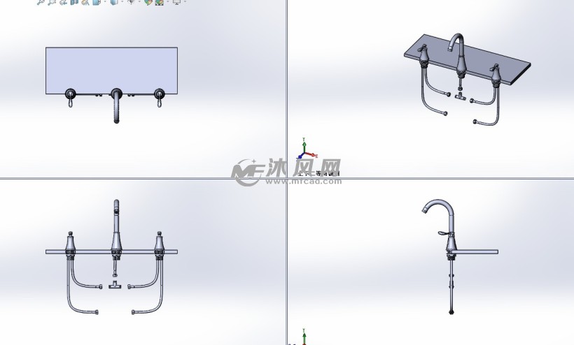 水龙头sw设计模型图