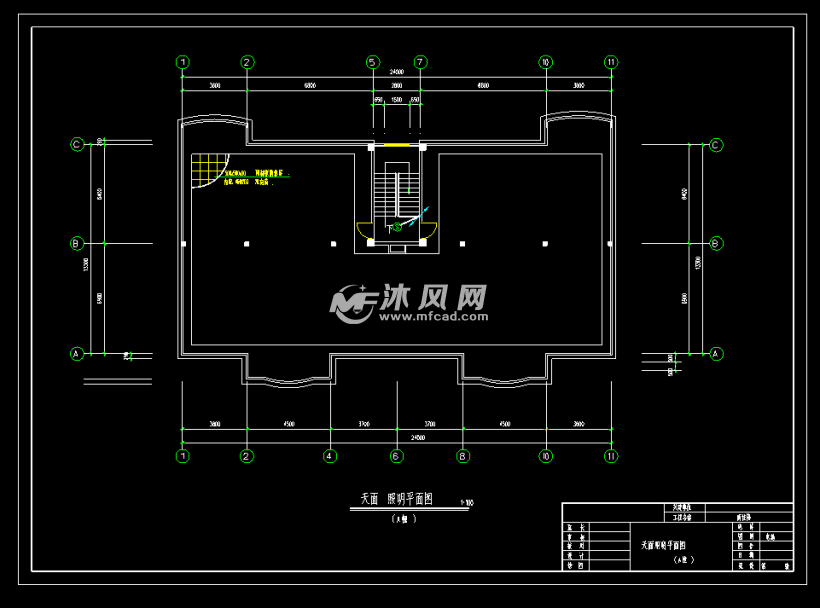 天面照明平面图