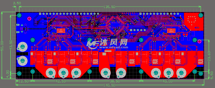 odrive 电机驱动电路板3d模型 电子电工图纸 沐风网