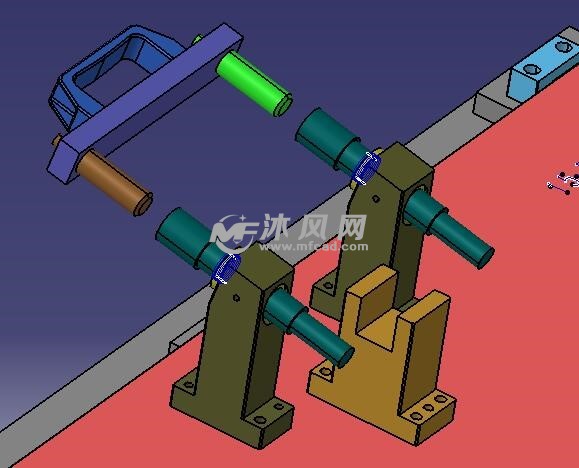 汽车座椅前排靠背检具设计