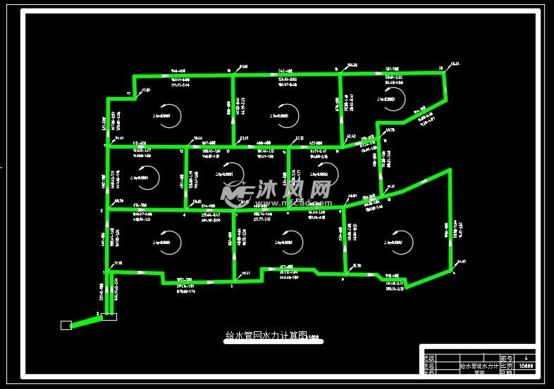 给水管网水力计算图