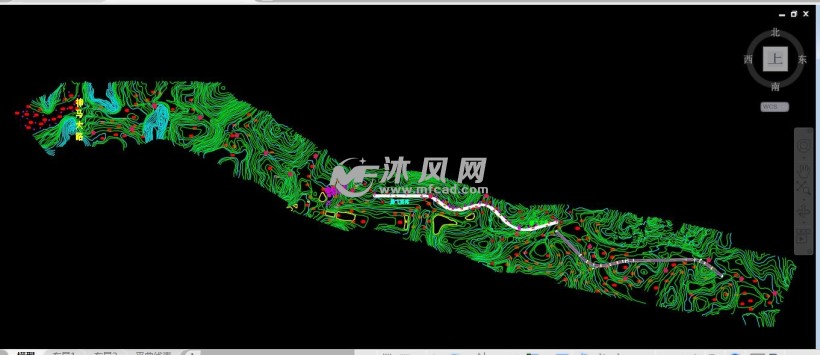 (1/5) 地形图图纸简介在指定的地形图上进行一段公路的初步设计, 完成