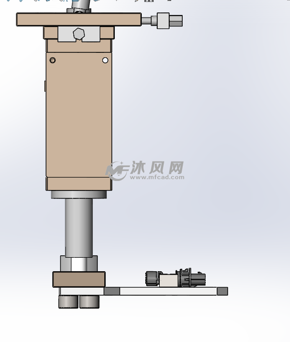 连接器气缸压紧机构