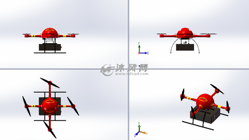 无人机设计模型三维图