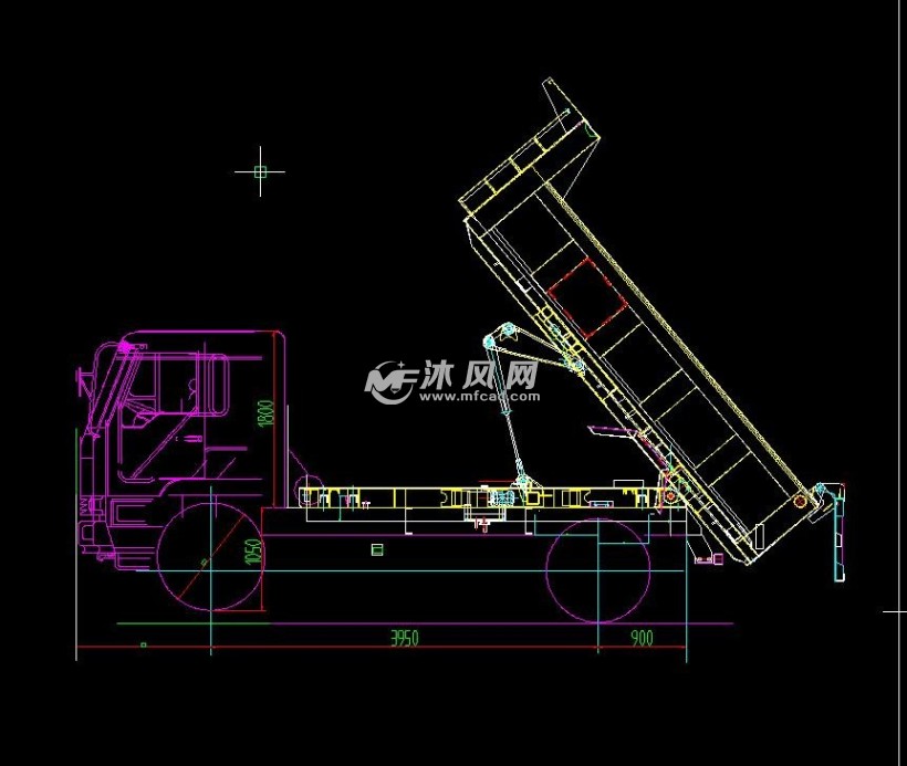 中顶自卸车图纸