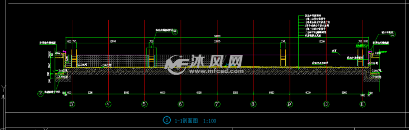 3套50米×25米比赛标准游泳池施工图纸