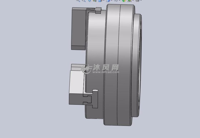 6种前置式气动动力卡盘k53模型