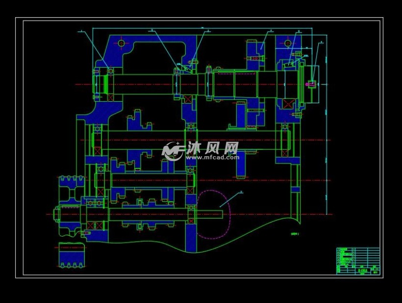 ca6140卧式铣床轴箱展开图设计