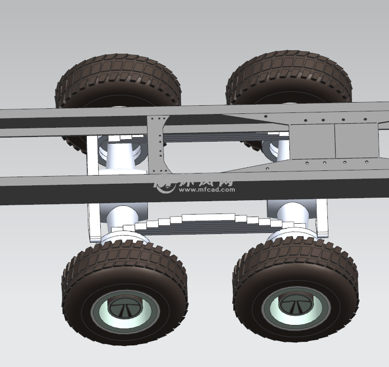 卡车货车底盘设计三维