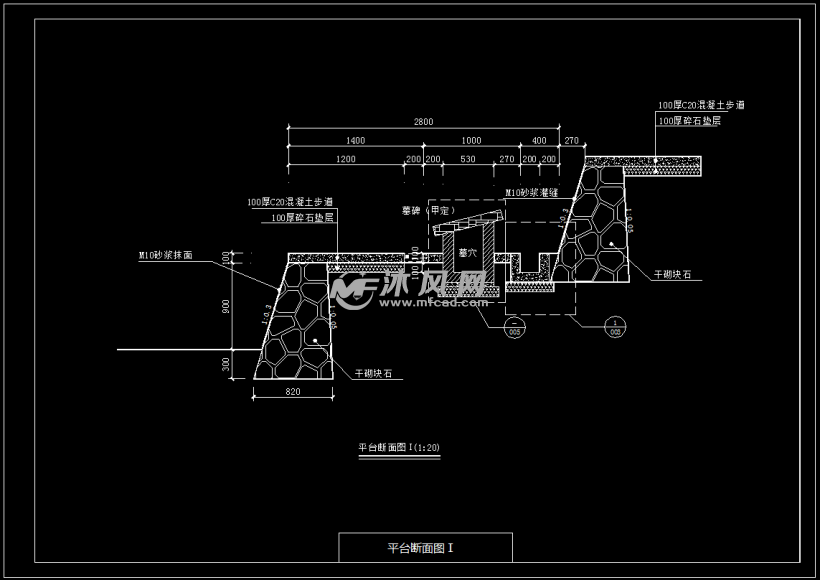 公墓平台布置图