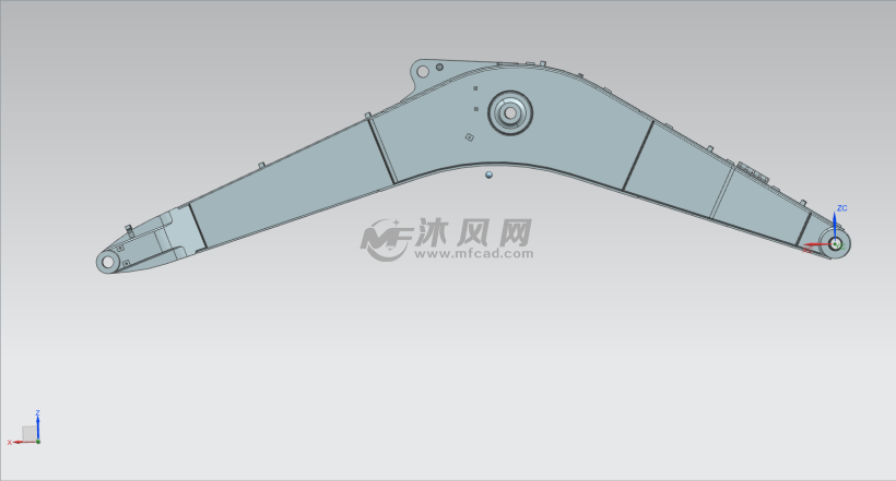 挖掘机动臂模型