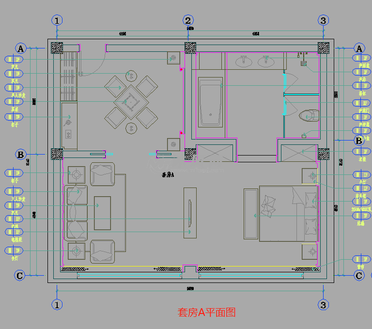 非常详细的新中式风格两层茶楼会所装修设计