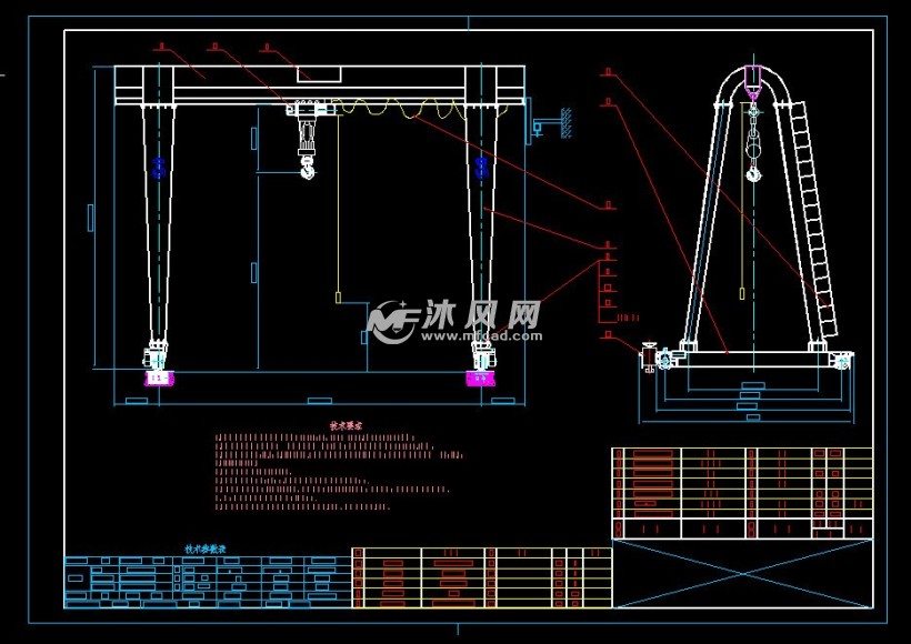 起重机模型图纸