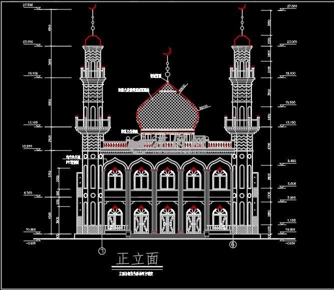 清真寺cad施工图