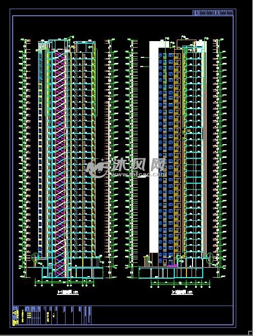 中骏.四季花城34层3号4号高层住宅建筑结构设计施工图