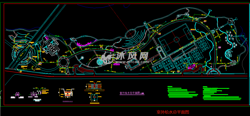 cad图纸 建筑图纸 建筑规划图 景观规划图纸 环境照明平面图