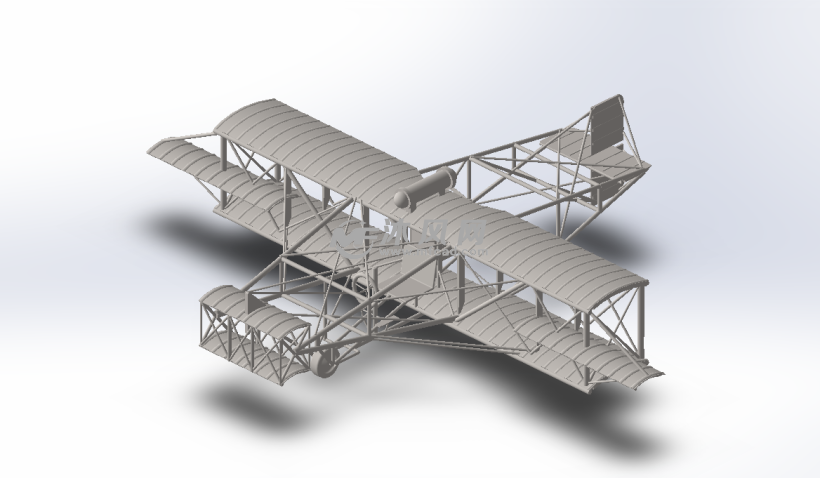 冯如二号飞机模型 - 玩具公仔图纸 - 沐风网