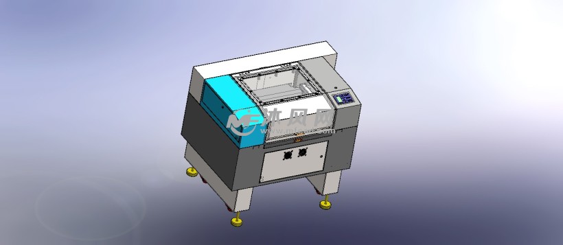激光切割设备设计模型 - 机械加工图纸 - 沐风网