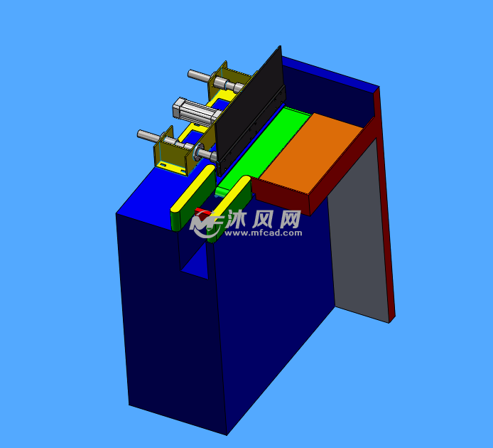 箱体90度翻转机构模型