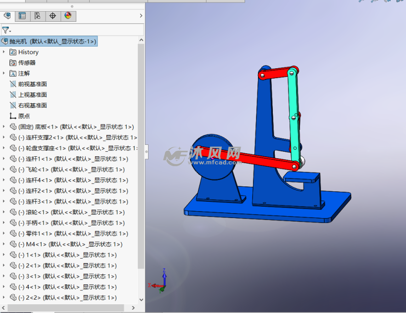 手动抛光机原理模型图