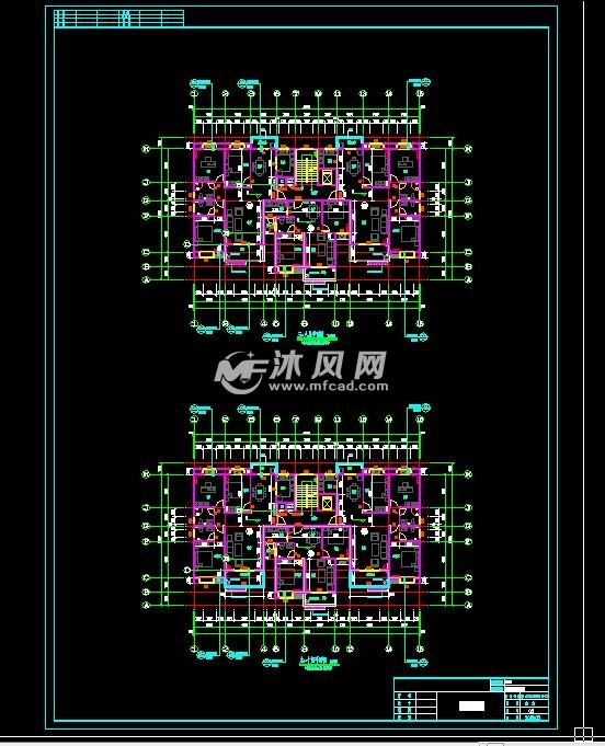 10层高层商住楼建筑设计施工图