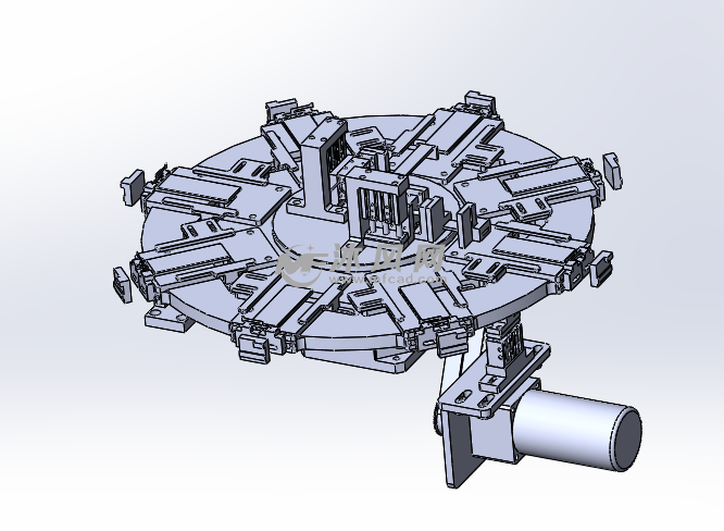 八工位自动转台机构模型