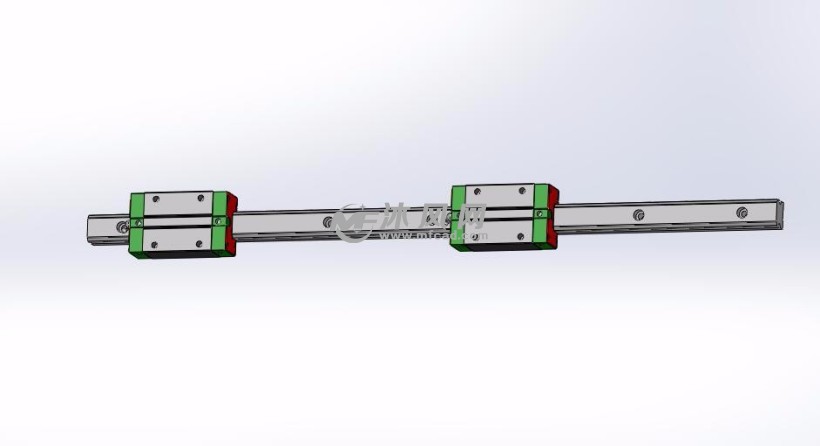 10种中载滚珠直线导轨mhc模型