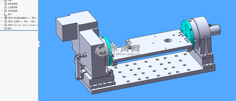 旋转工装夹具模型