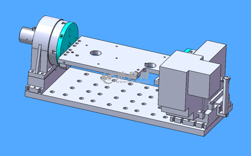 旋转工装夹具模型