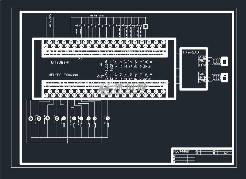 三菱plc外部接线图