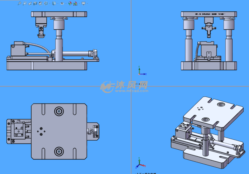 气动夹具模型设计图