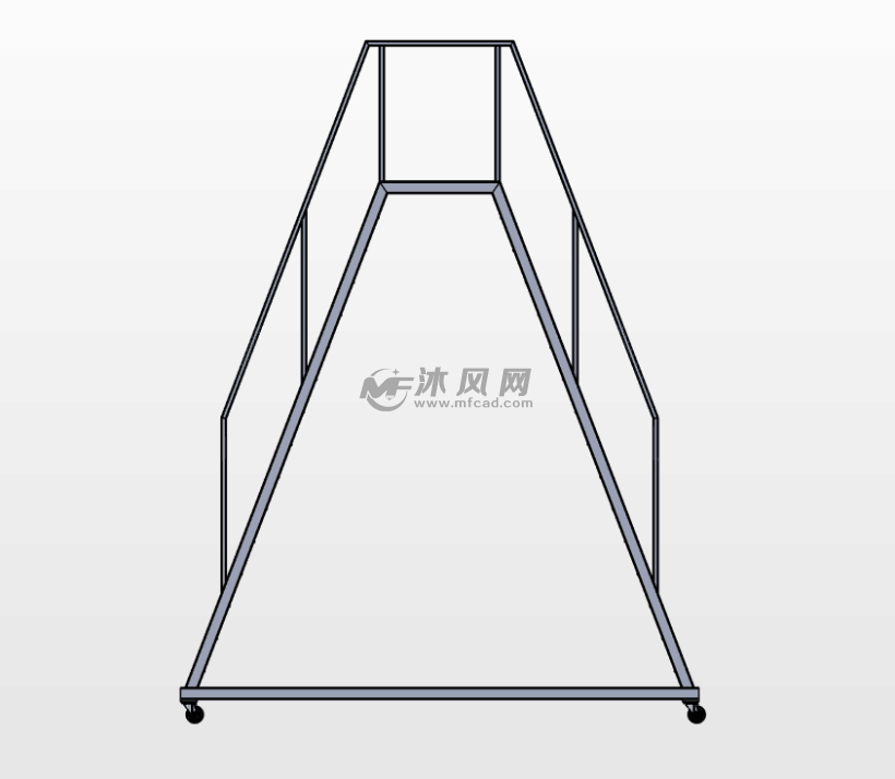 梯形梯子模型图