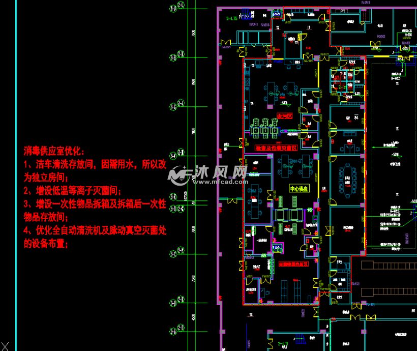 医院地下,一层二层总平面各个科室布局设计