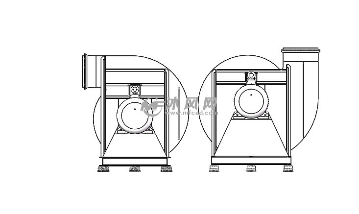 大功率离心风机模型