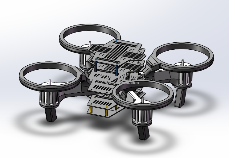 四轴飞行器设计模型图纸