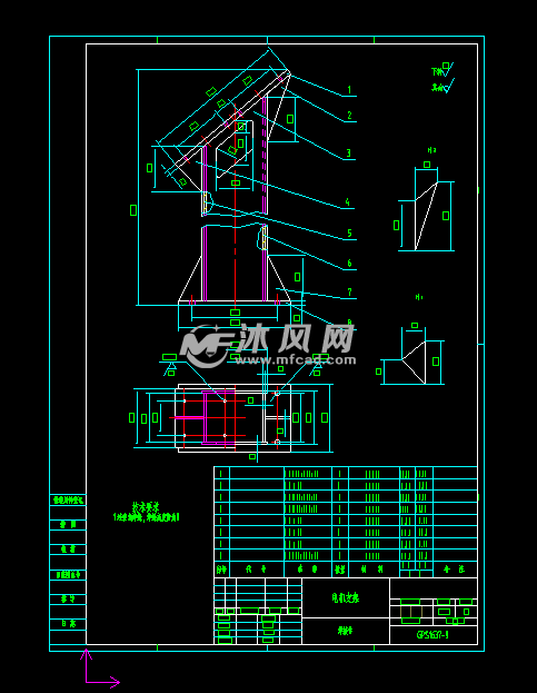 gps1637高频直线振动筛图纸