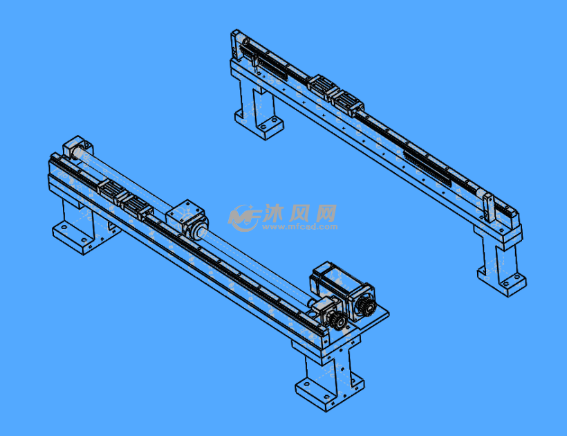 双滑轨机构模型