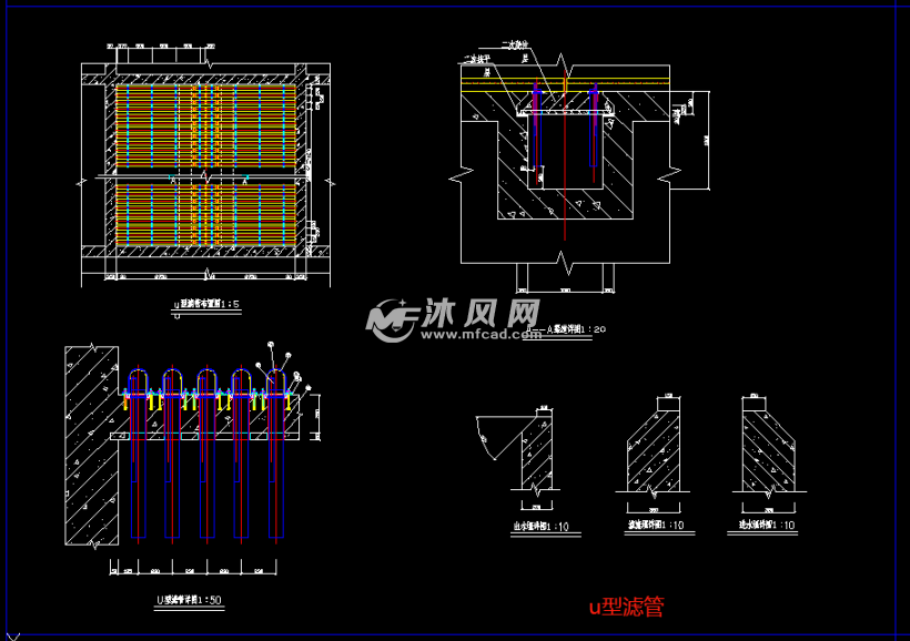 6万吨/天翻板滤池工艺施工图