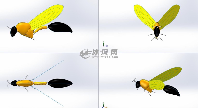 蜜蜂模型图设计