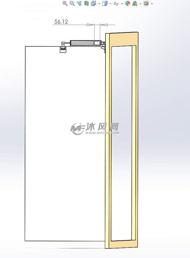 门开关机构设计模型