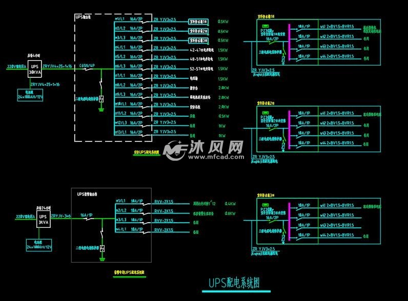 ups配电系统图