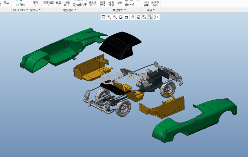 汽车的三维结构图