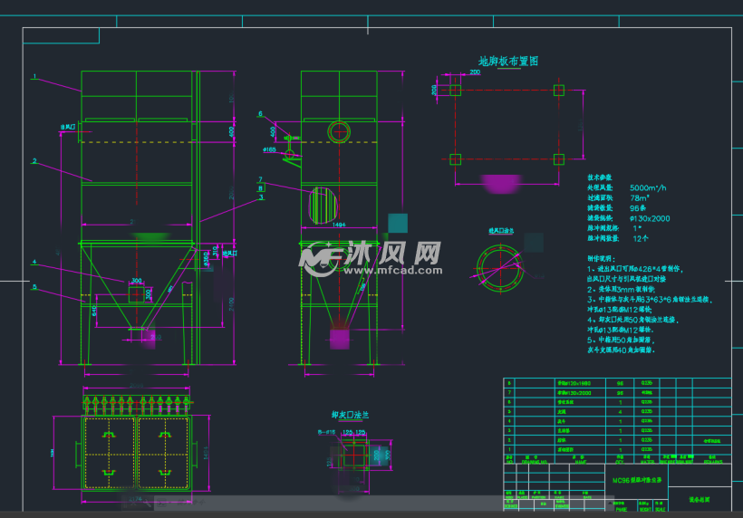 mc96袋型脉冲袋式除尘器