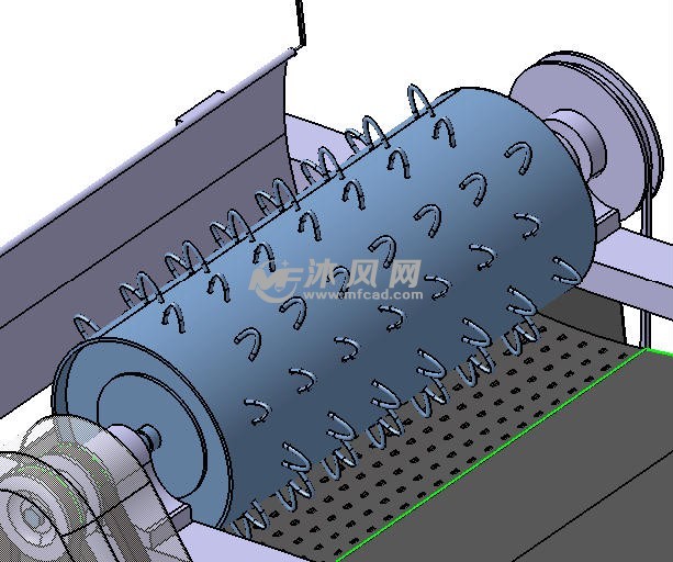 谷物脱粒机模型(打谷机)