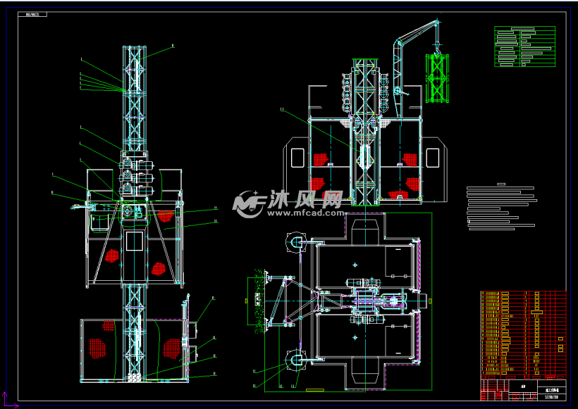 sc200施工升降机图纸